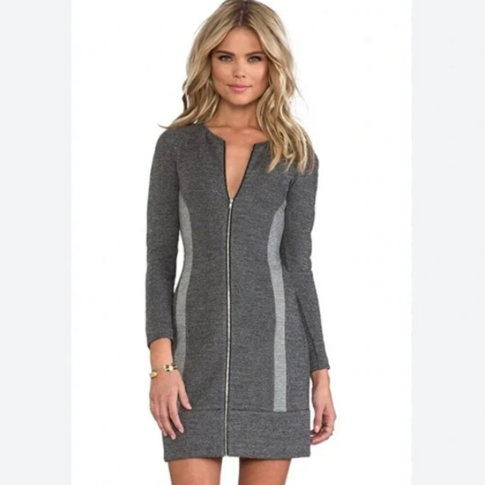 Theory Chayenne B Gray Dress Zipper 4 NWT